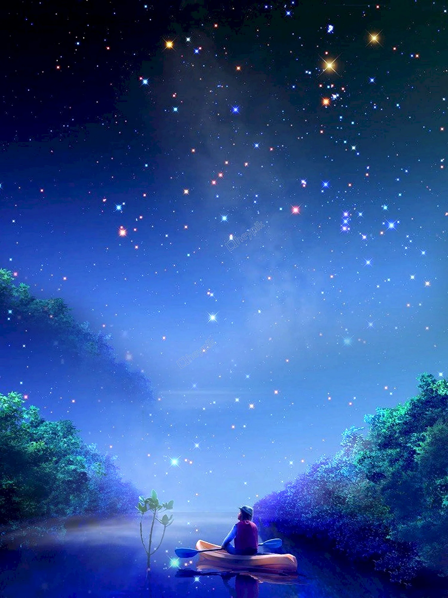 Сказочное ночное небо