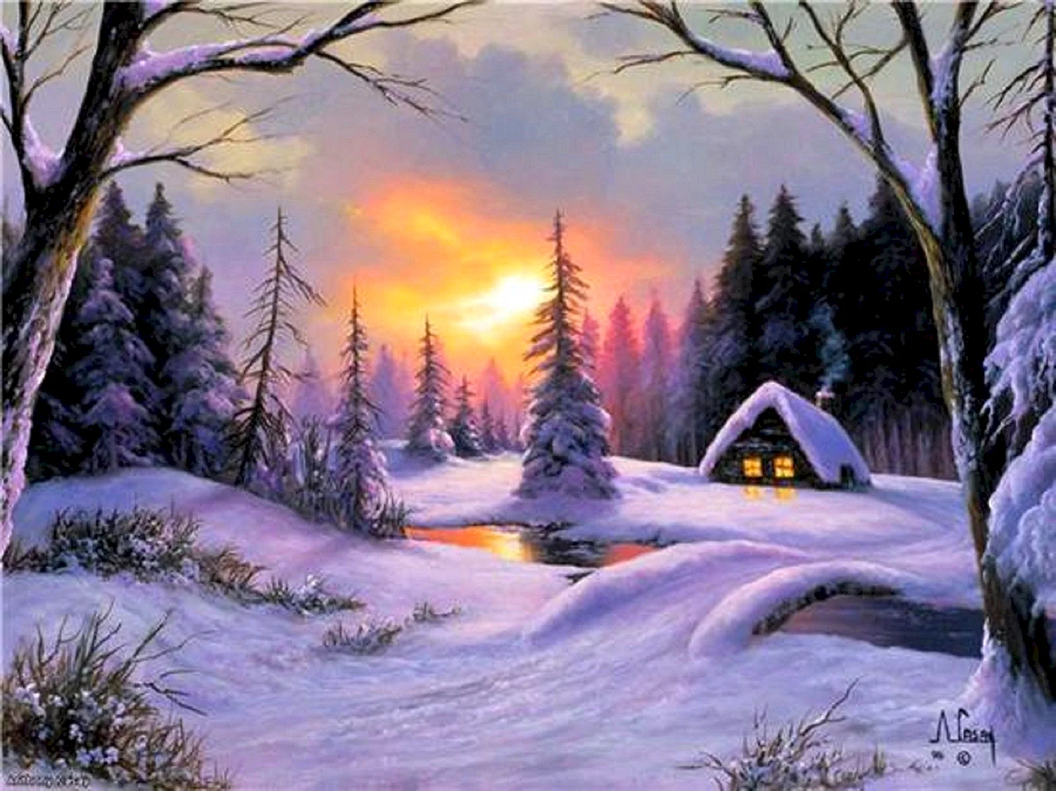 Сказочные зимние пейзажи