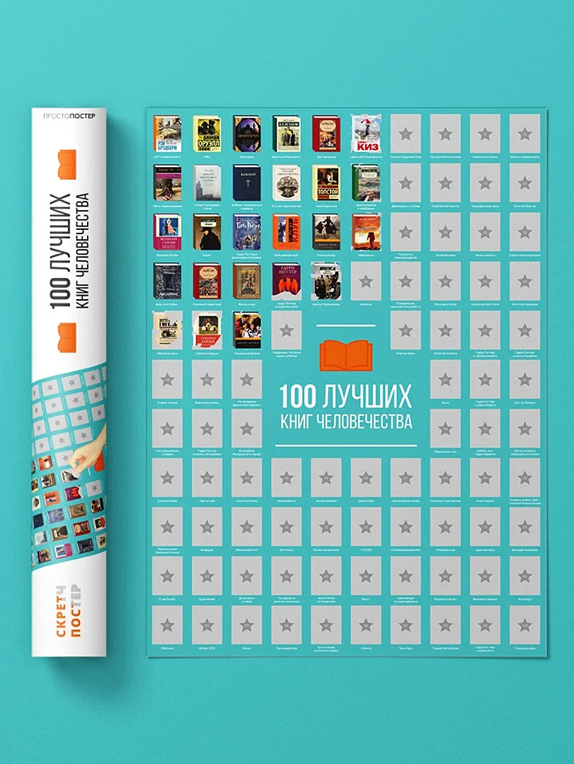 Скретч-Постер 100