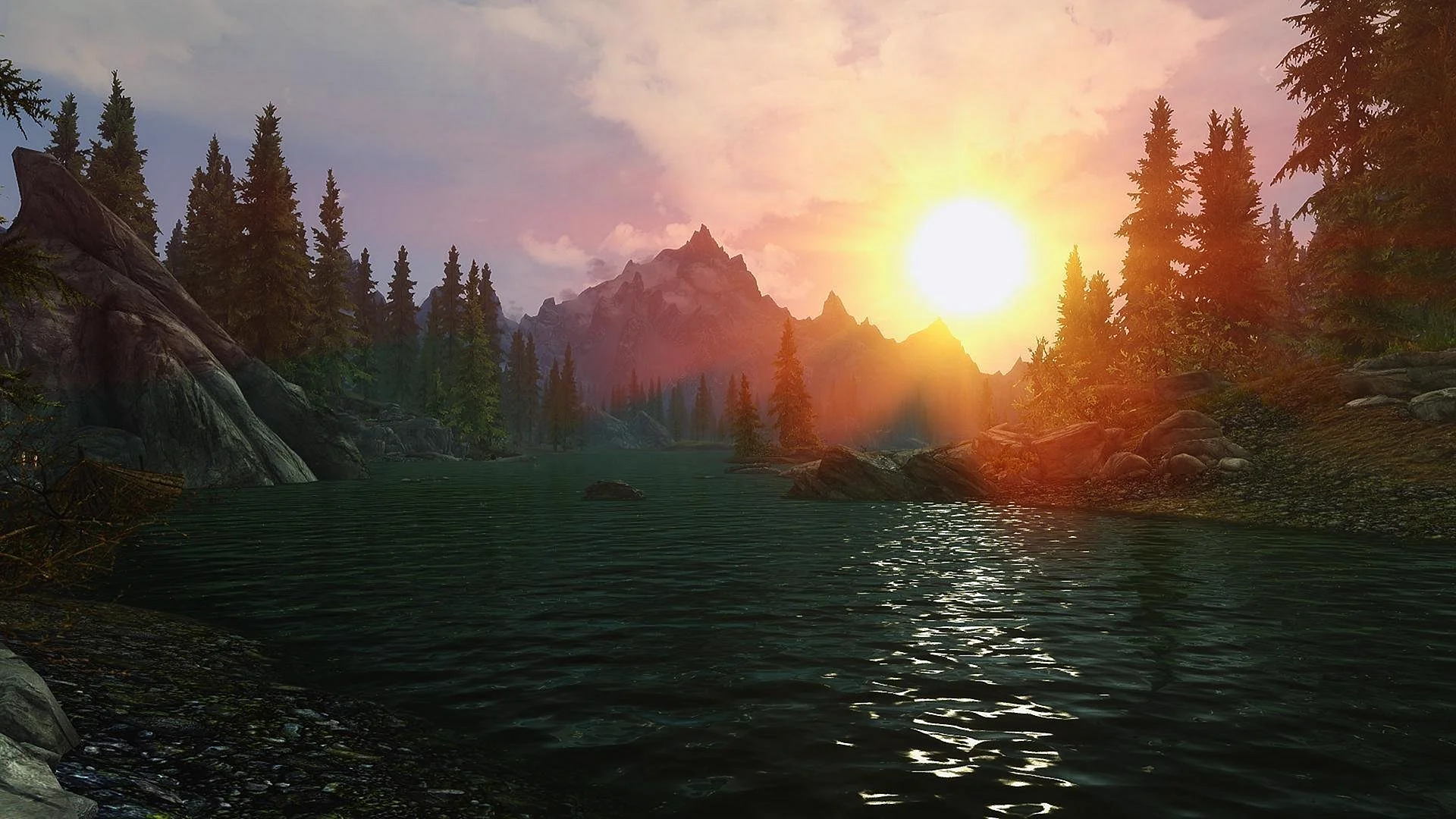 Skyrim Скриншоты пейзаж