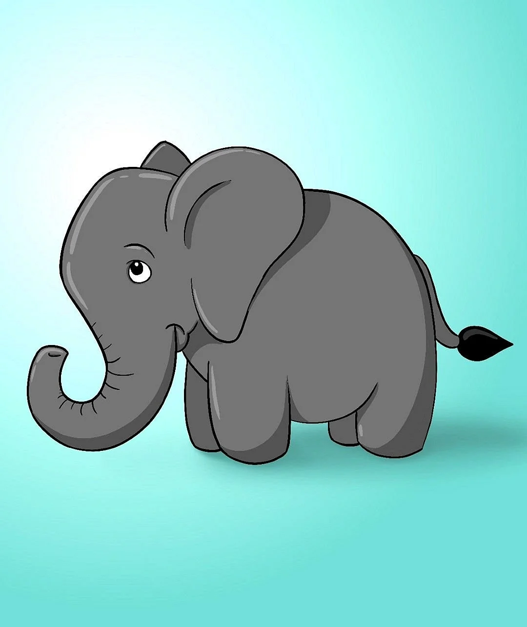 Слоненок рисунок