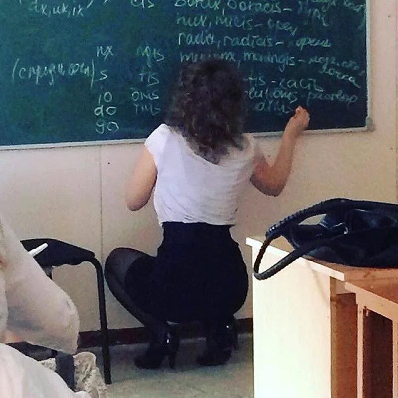 Смешная учительница