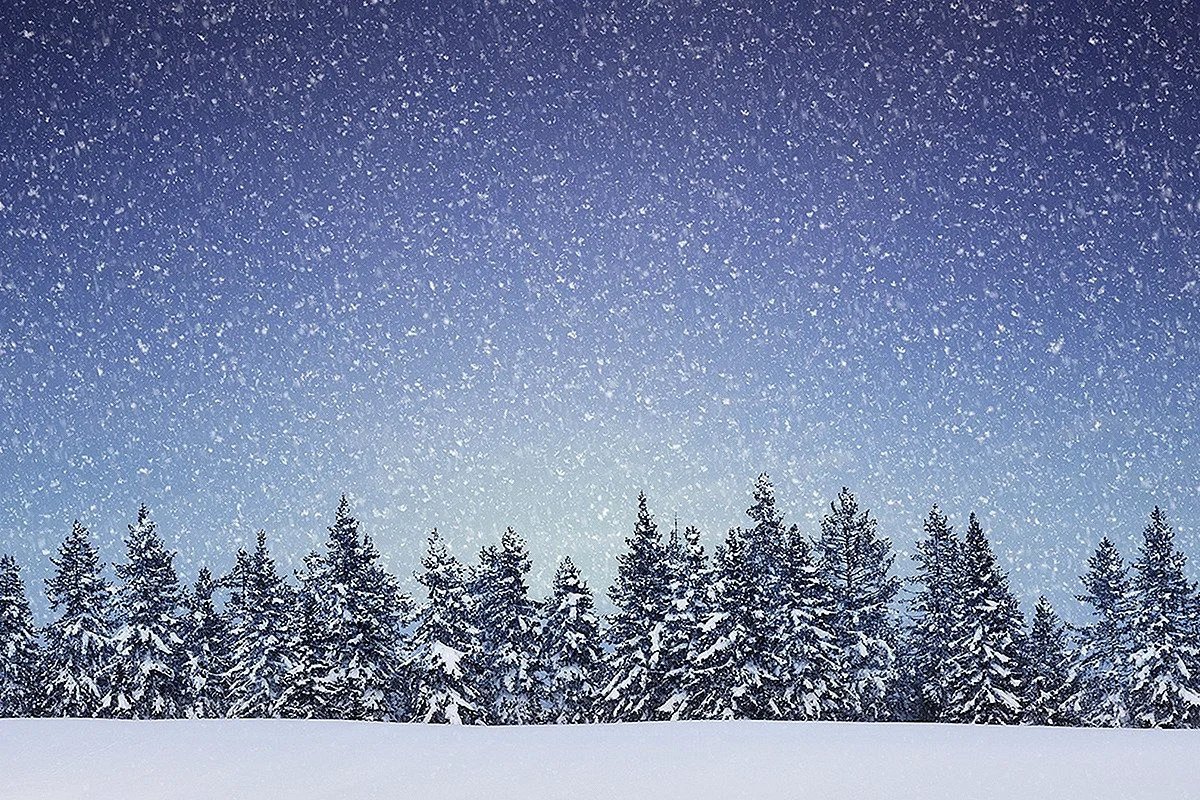 Снежный фон