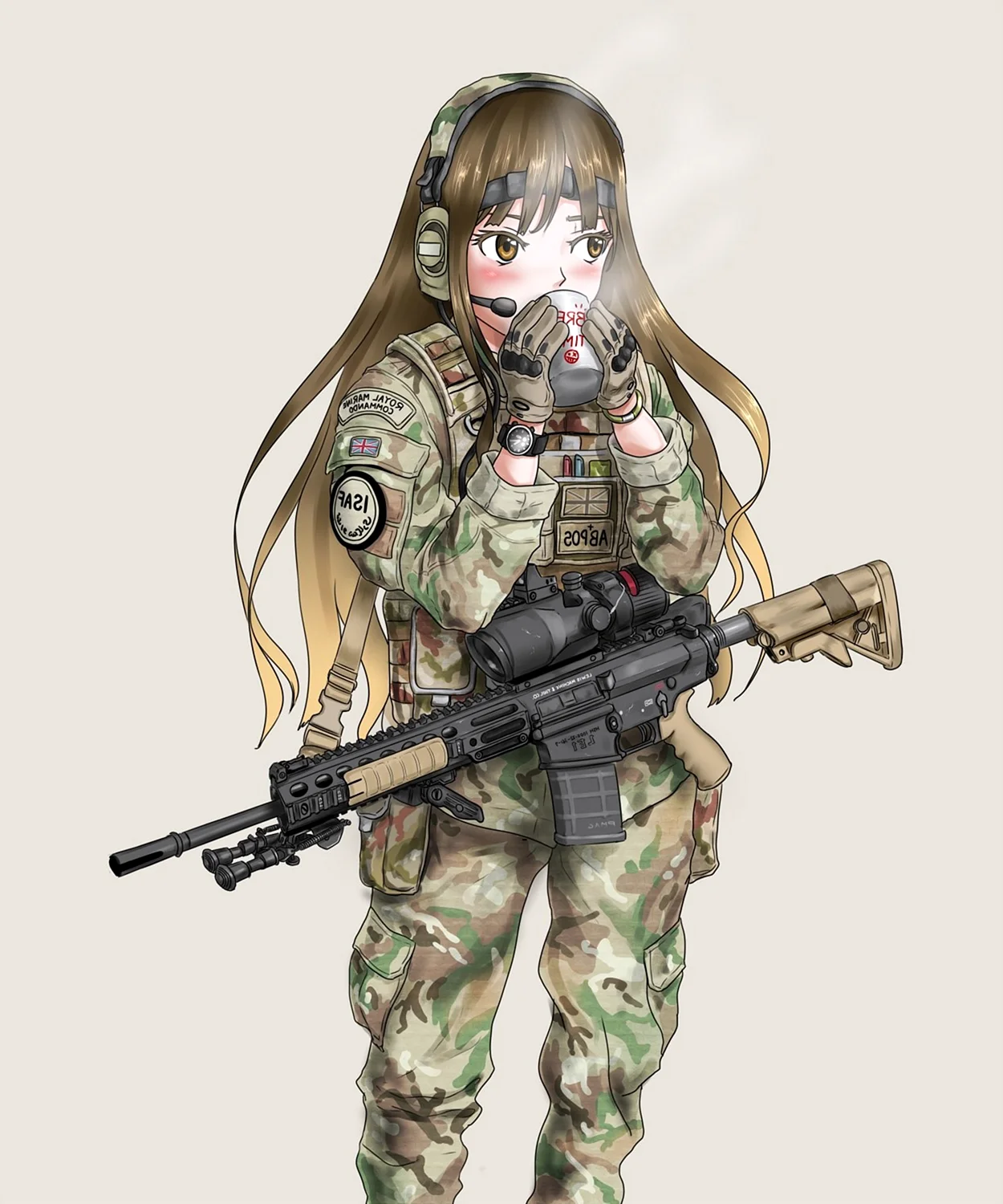 Солдат Бундесвера anime Art