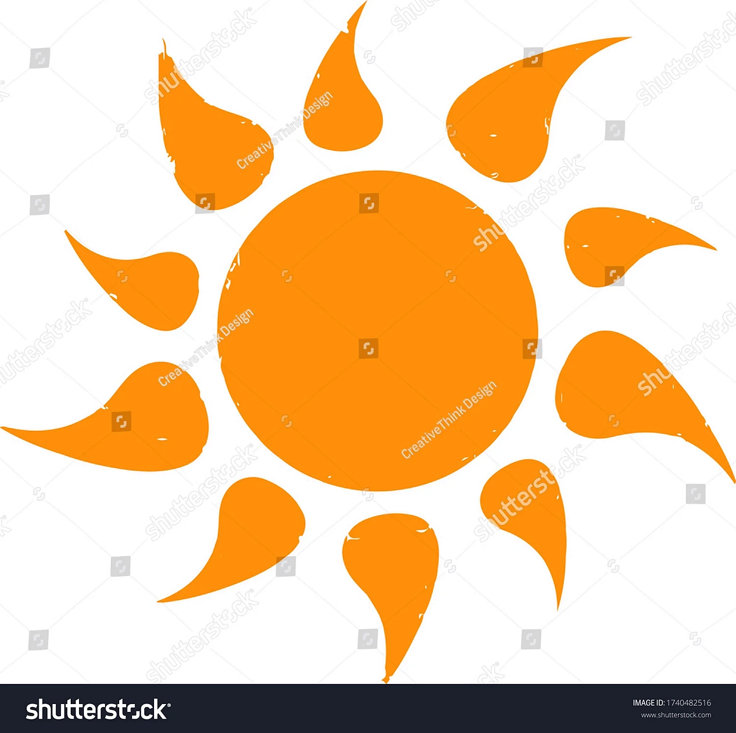 Солнце значок