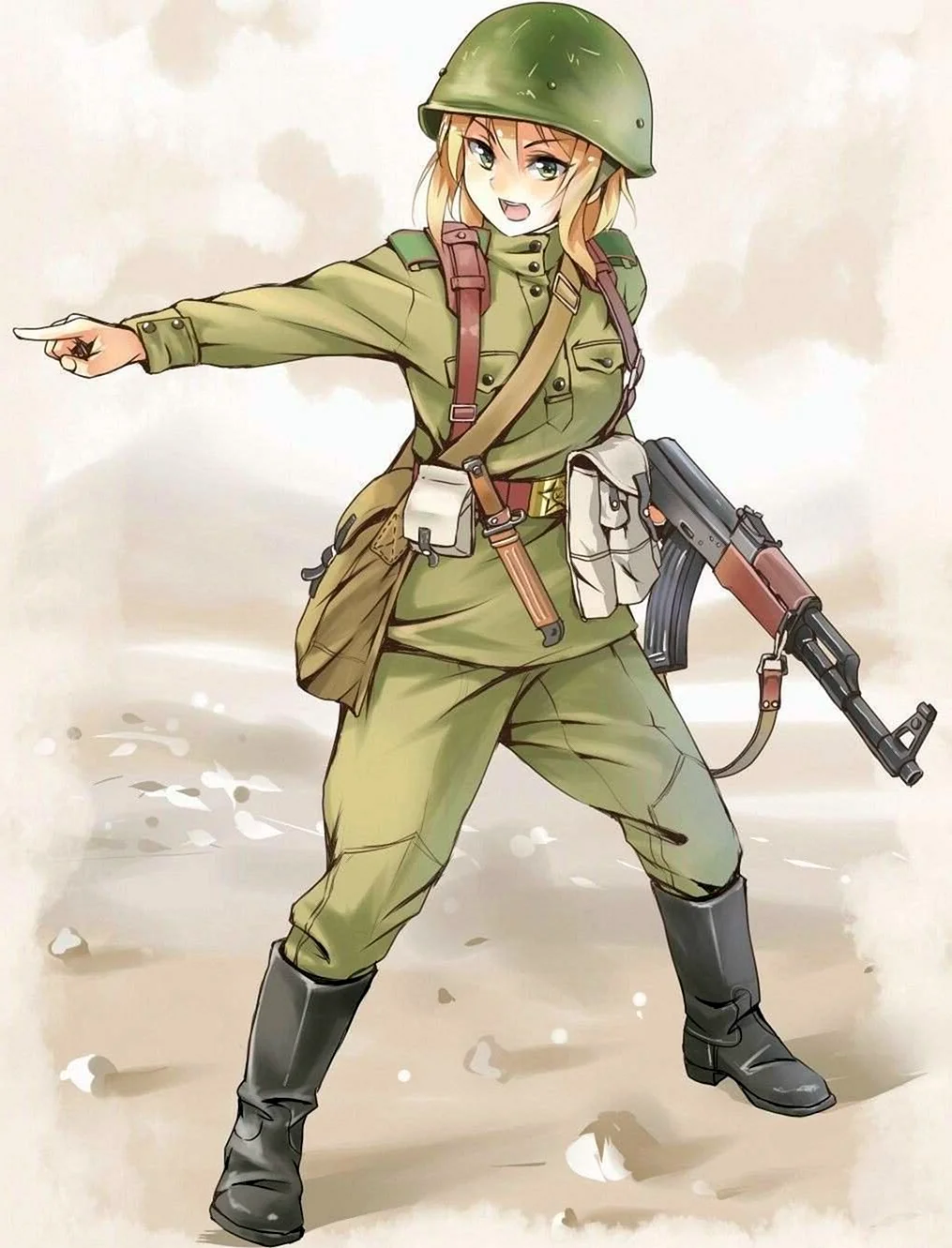 Советская Солдатка аниме