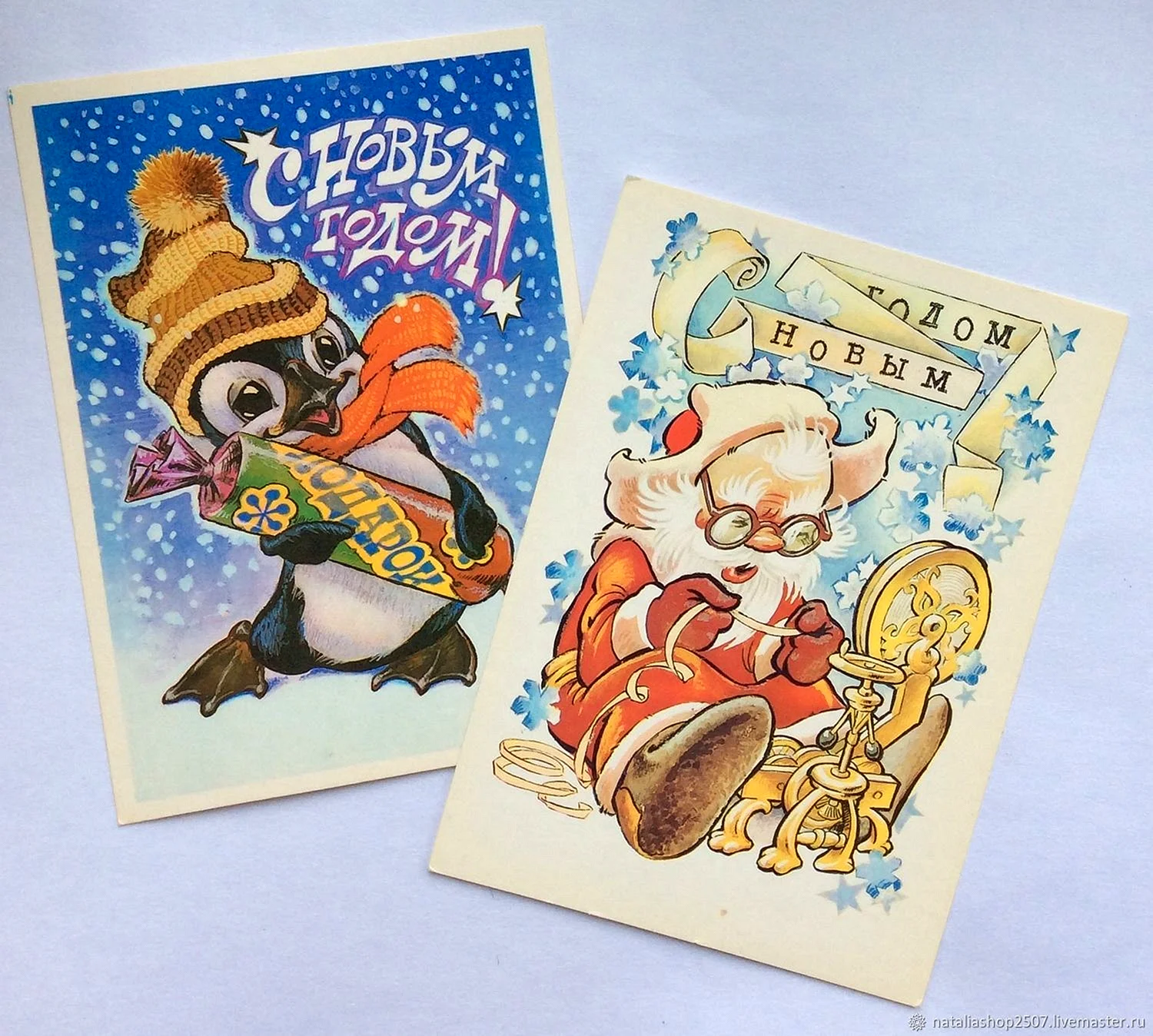 Советские открытки с пингвинами