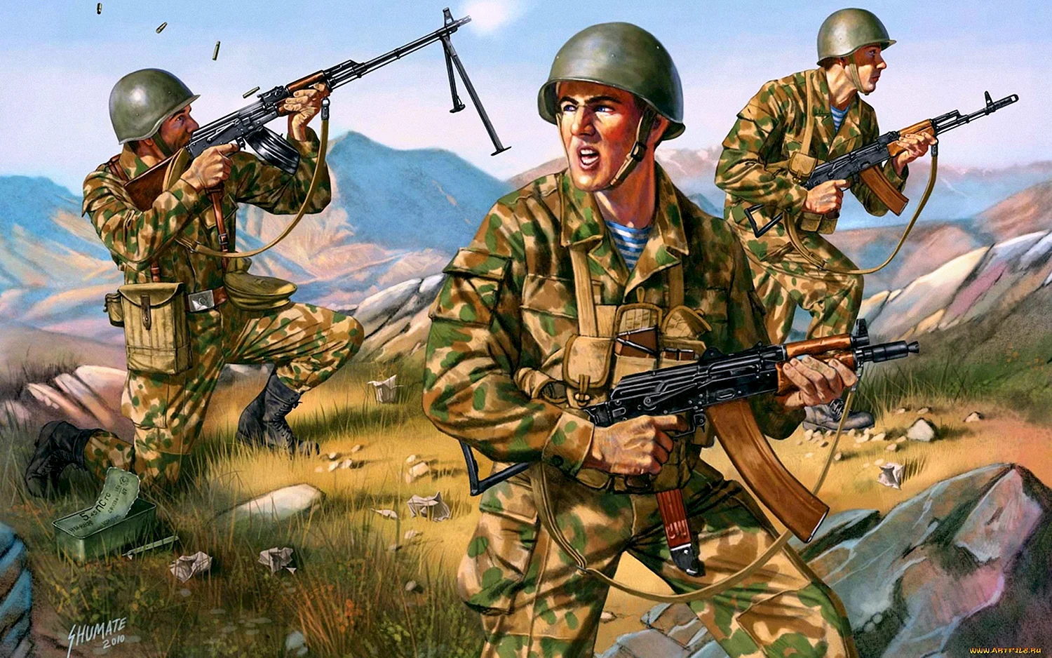 Советский солдат рисунок