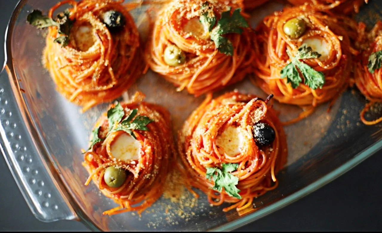 Спагетти гнездышки