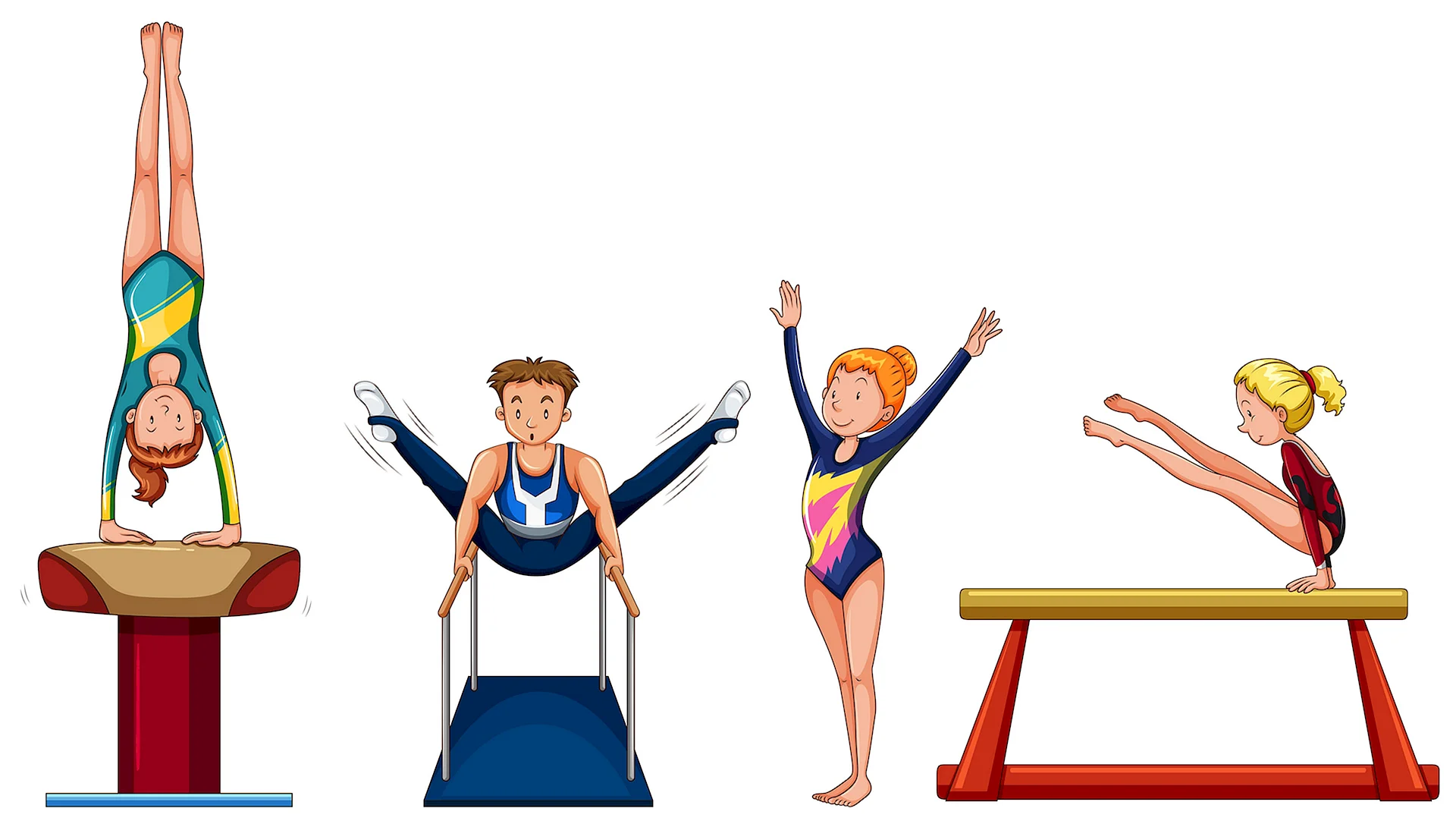 Спортивная гимнастика иллюстрации