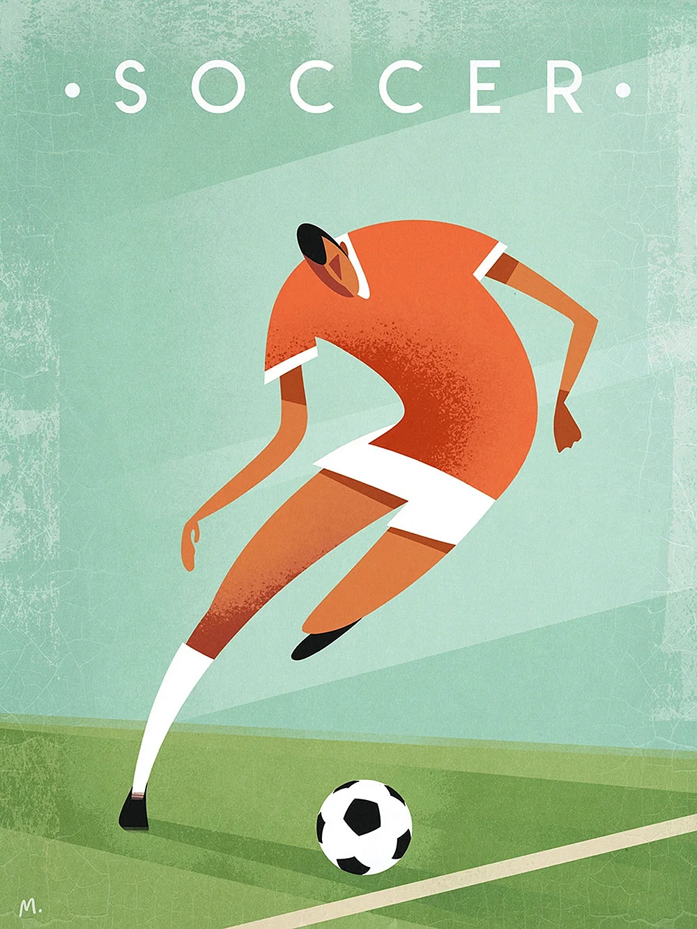 Спортивный плакат футбол