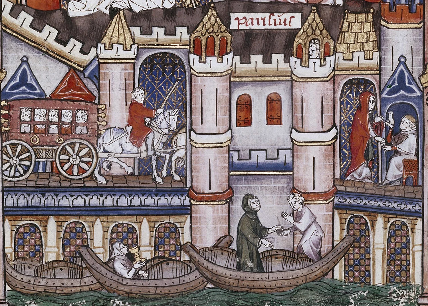 Средневековая миниатюра 15 век город