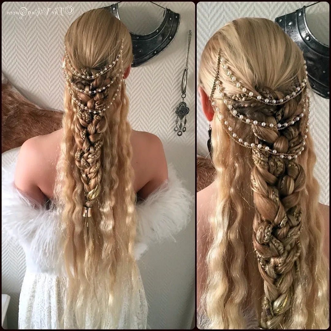 Средневековые прически на длинные волосы
