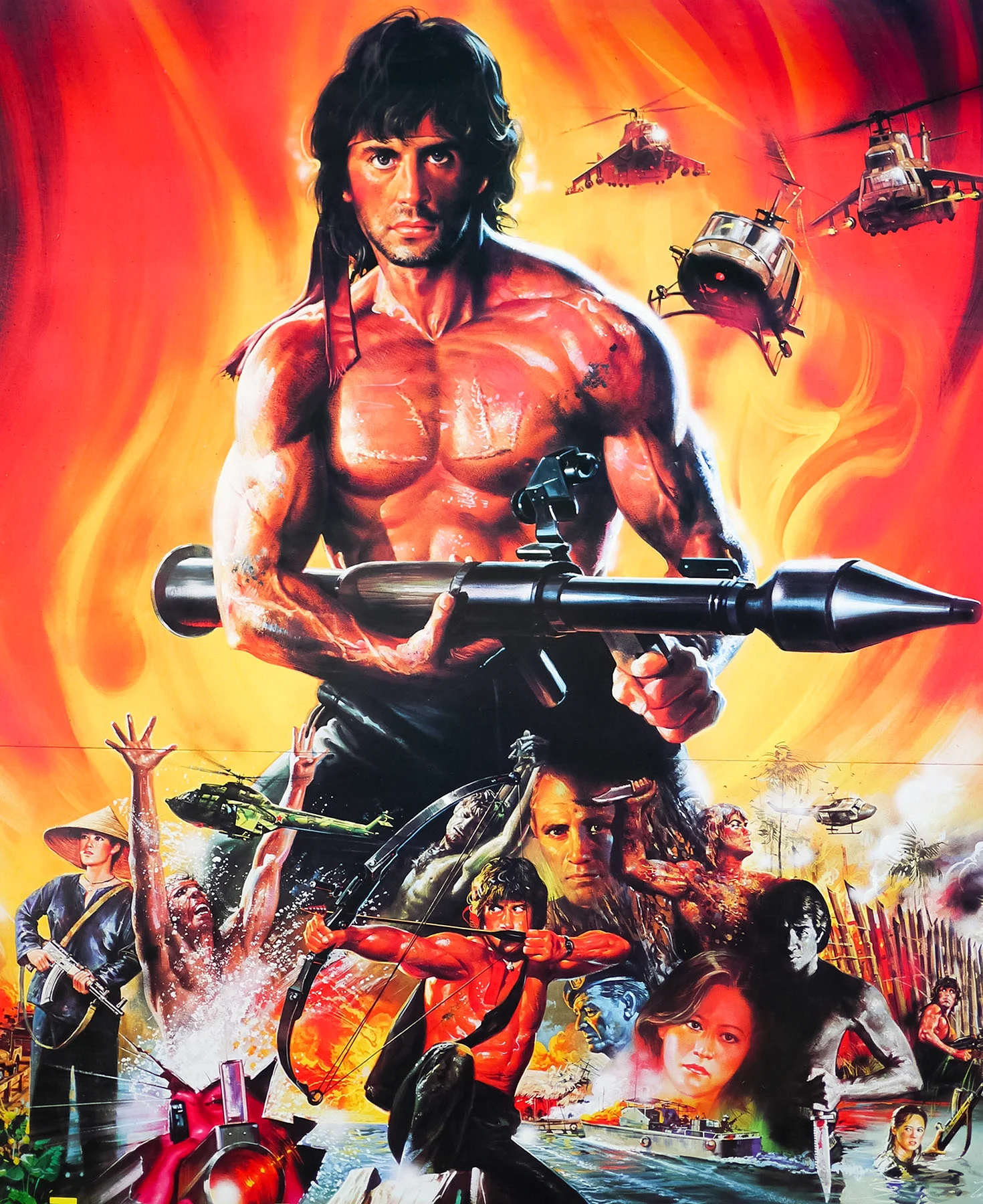 Stallone Rambo 2 poster