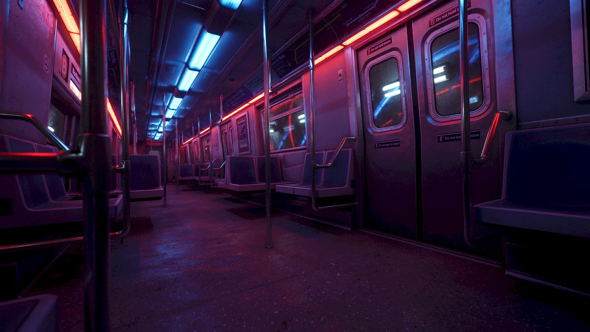 Станция метро киберпанк 2077