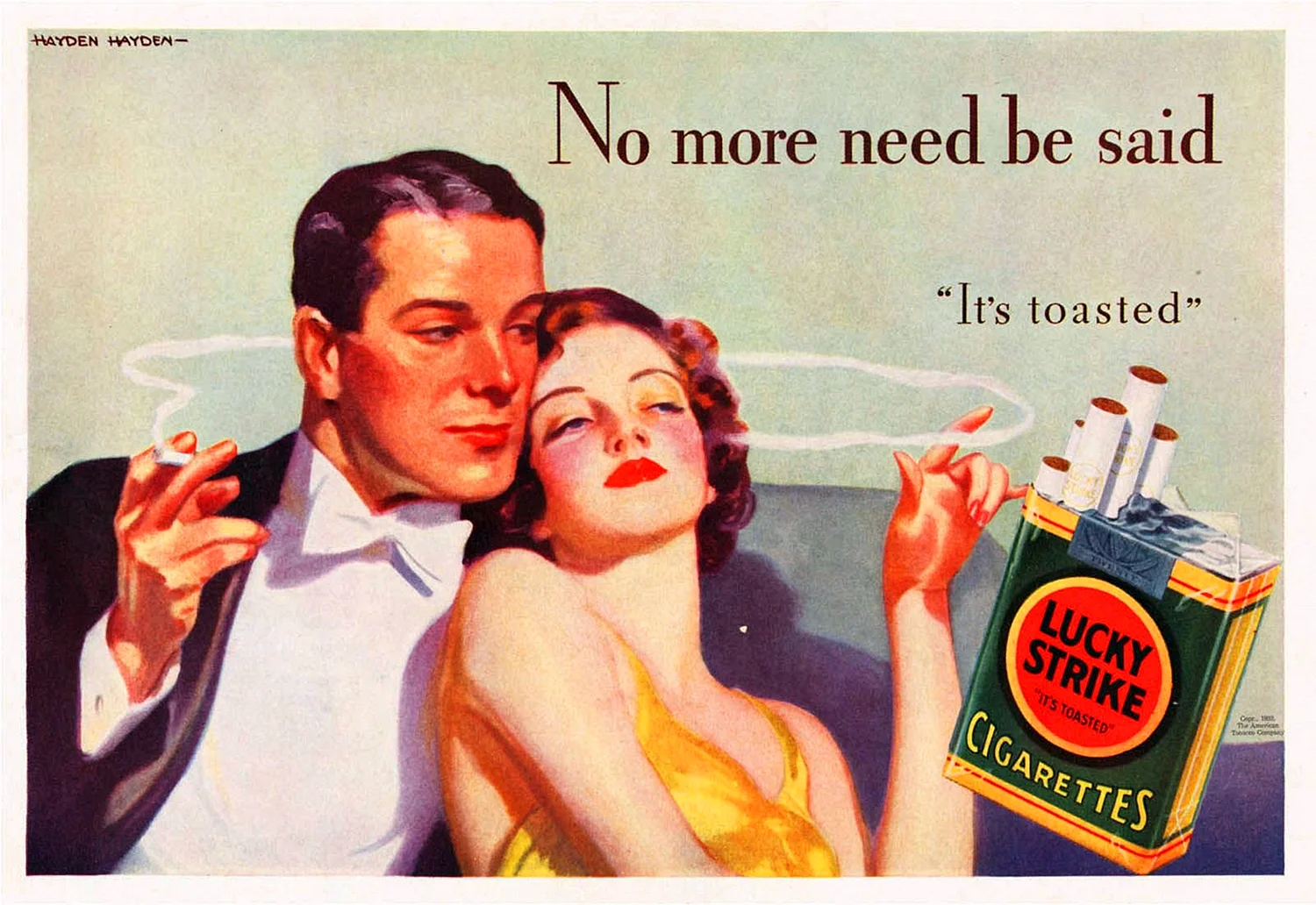 Старая реклама американских сигарет