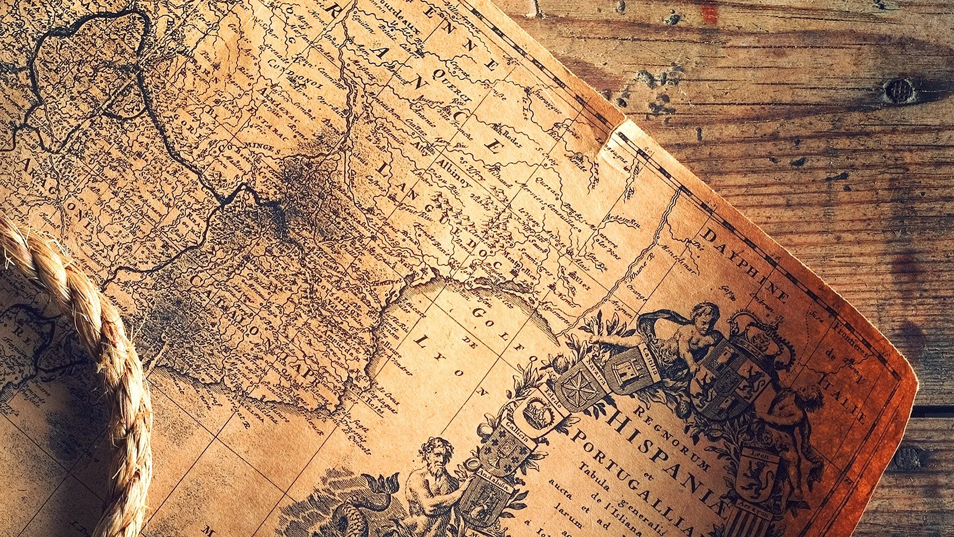 Старинная карта