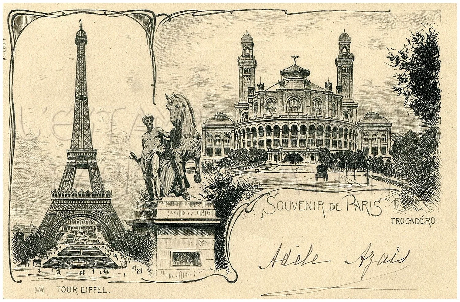 Старинные открытки Франция