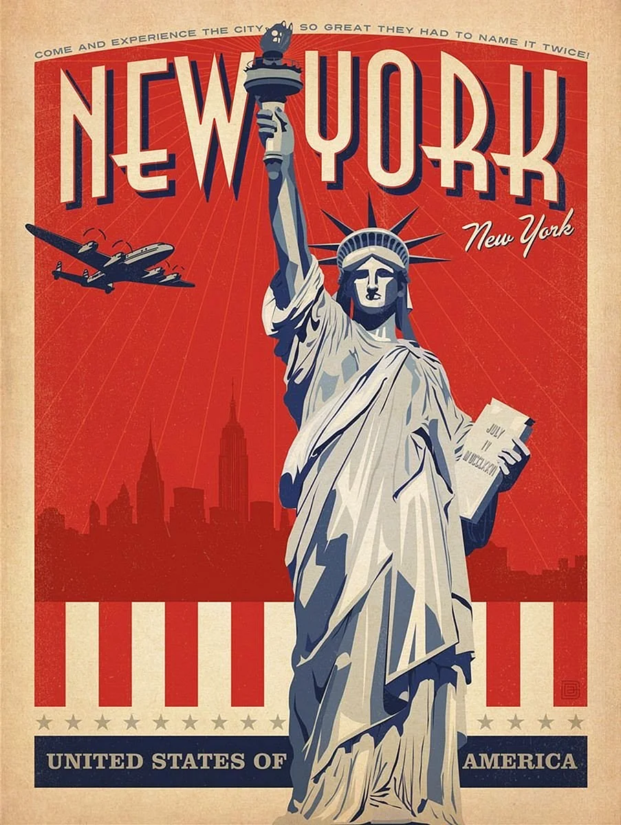 Старые американские плакаты