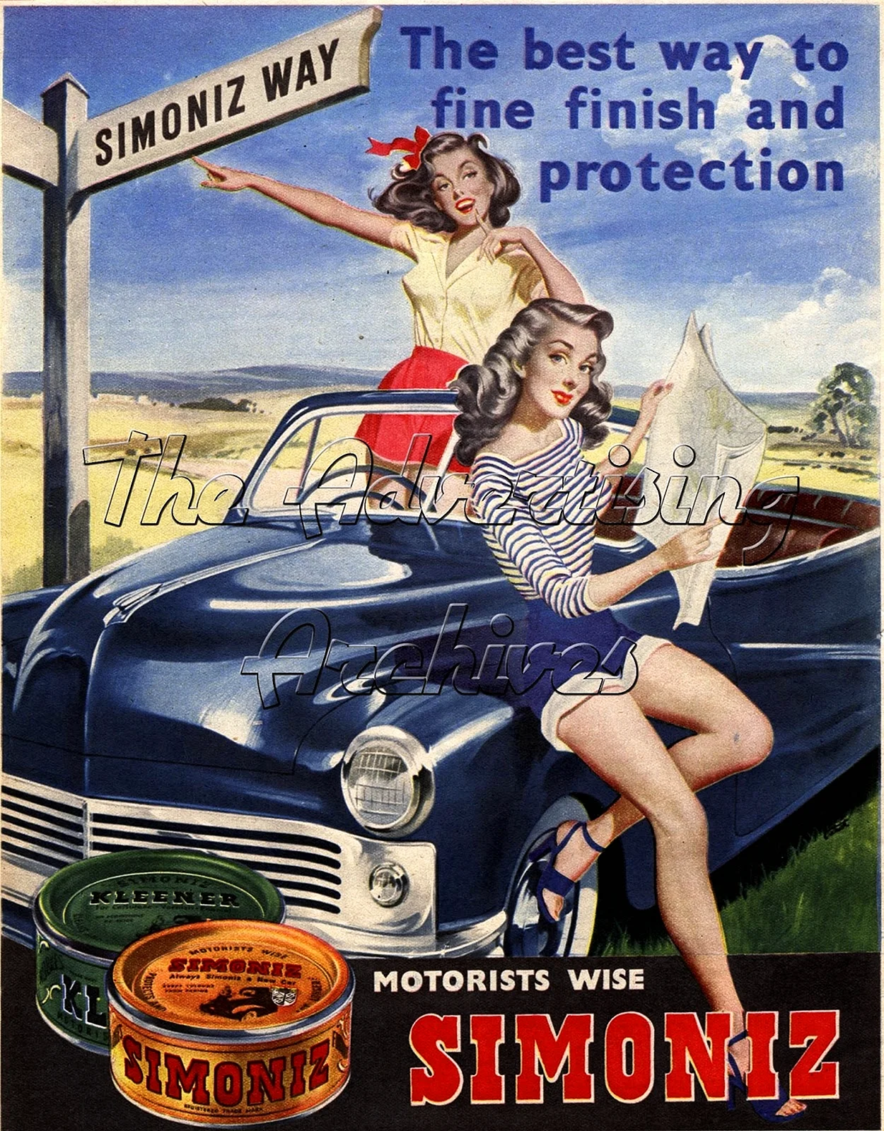 Старые американские рекламные плакаты