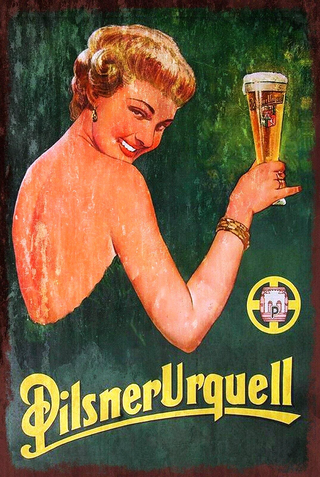 Старые рекламные плакаты пива