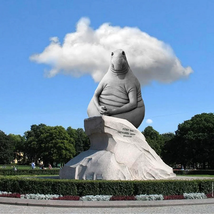 Статуя Ждуна в Голландии