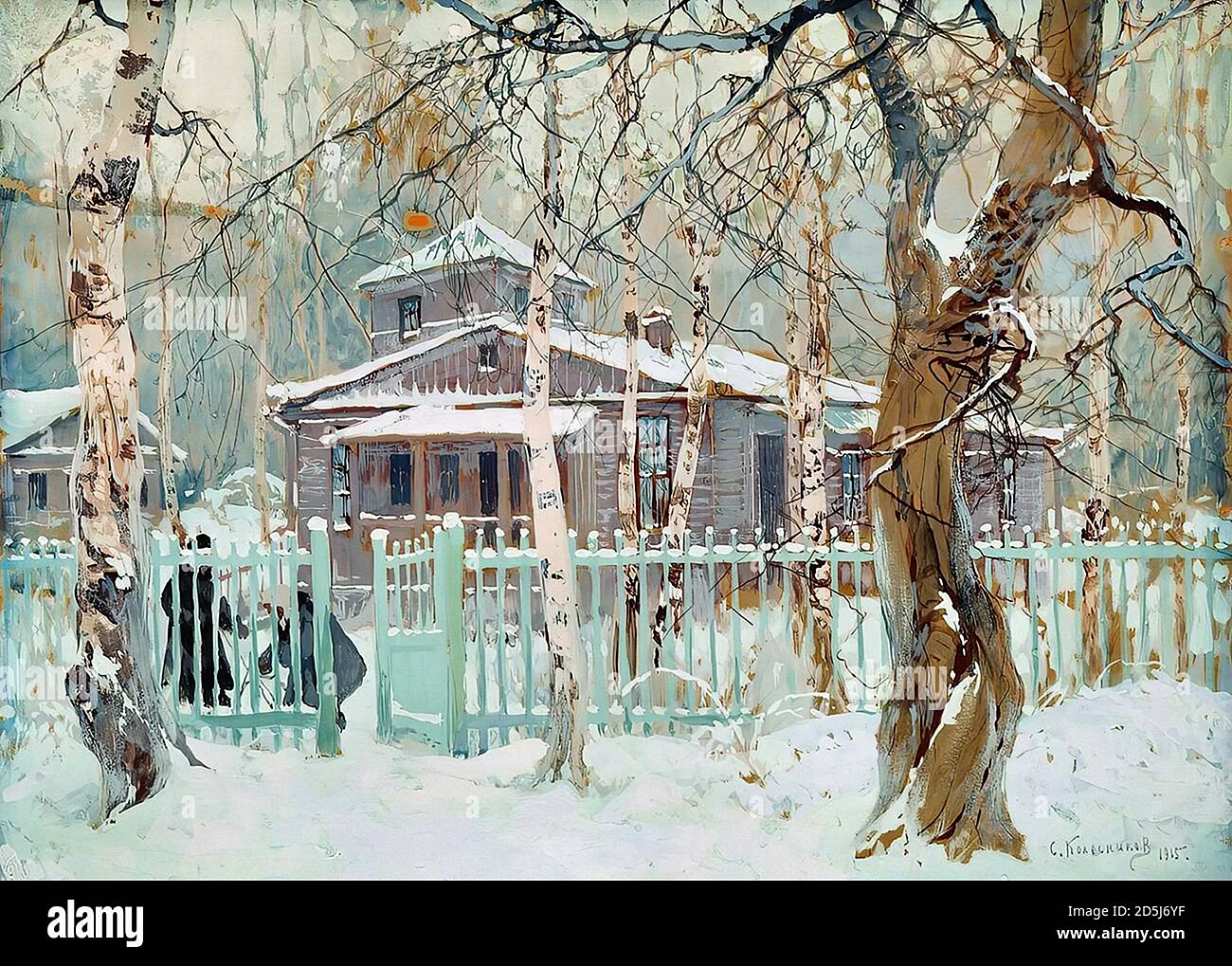Степан Фёдорович Колесников (1879-1955) зимний пейзаж
