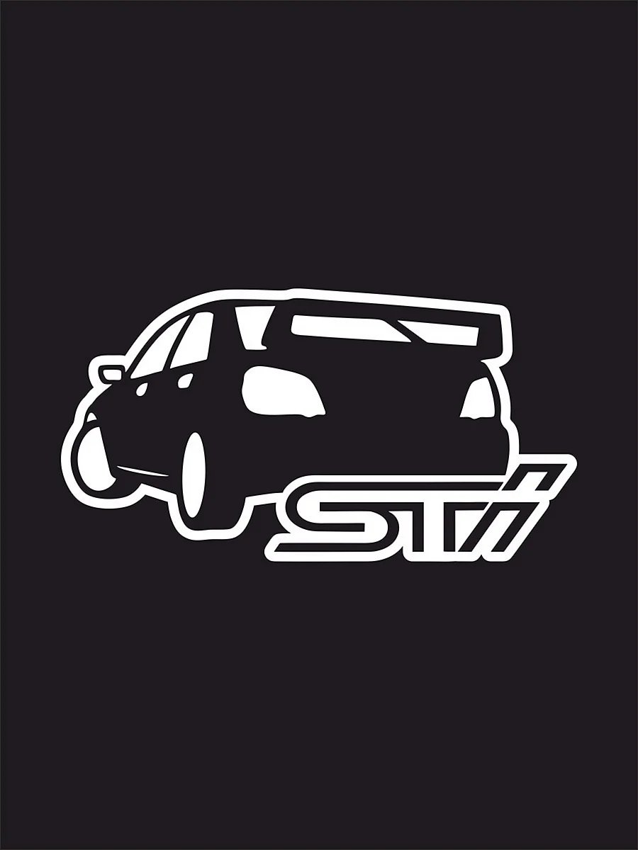 STI Subaru наклейки