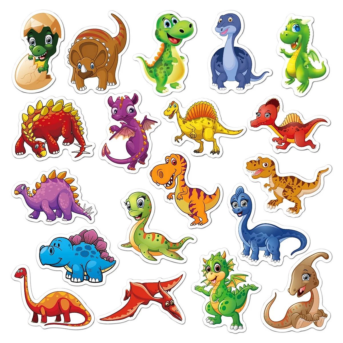 Стикеры с динозавриками