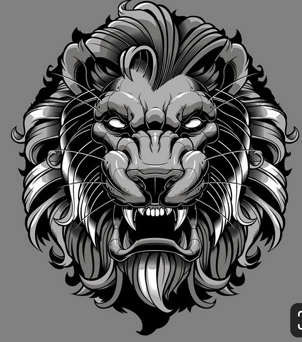 Стилизованная голова Льва