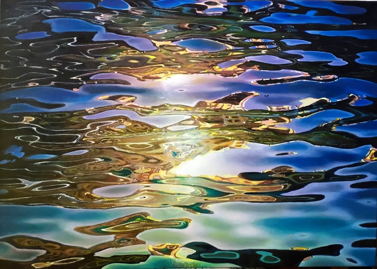 Стилизованное отражение в воде