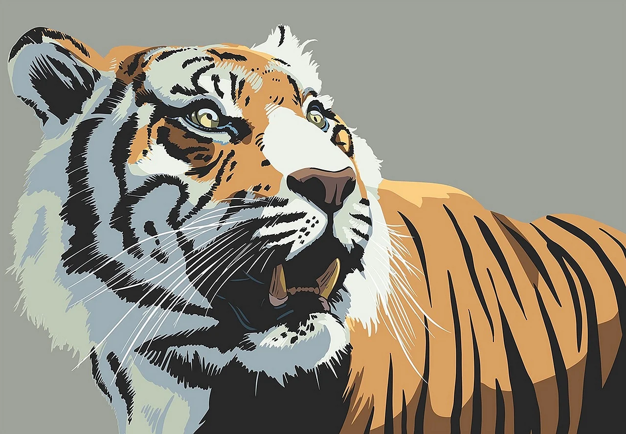 Стилизованный тигр
