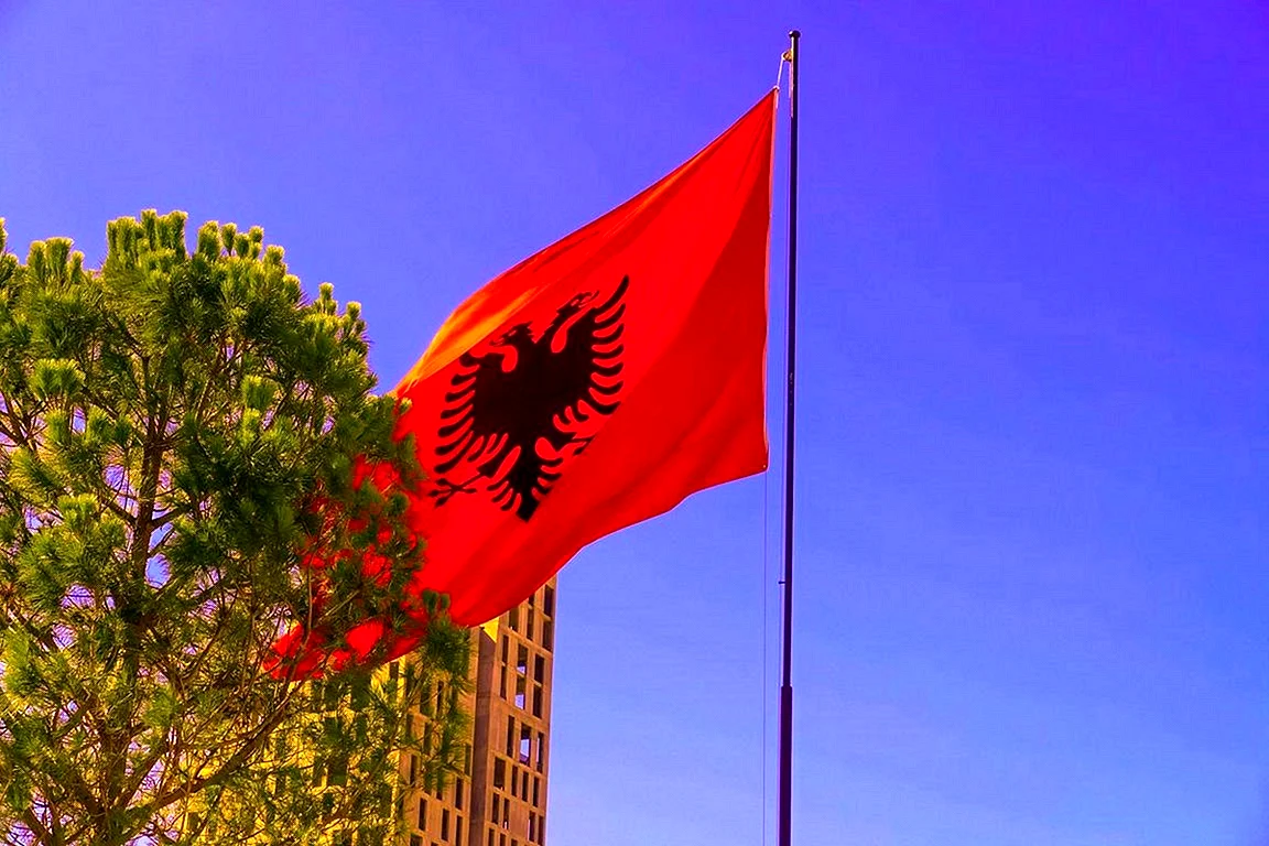 Страна Албания флаг