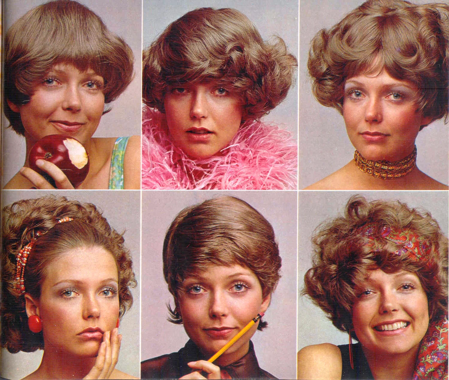 Стрижка 70-х годов женская