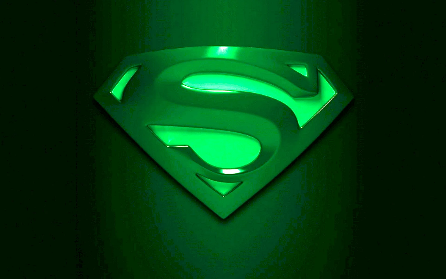 Супермен логотип зеленый