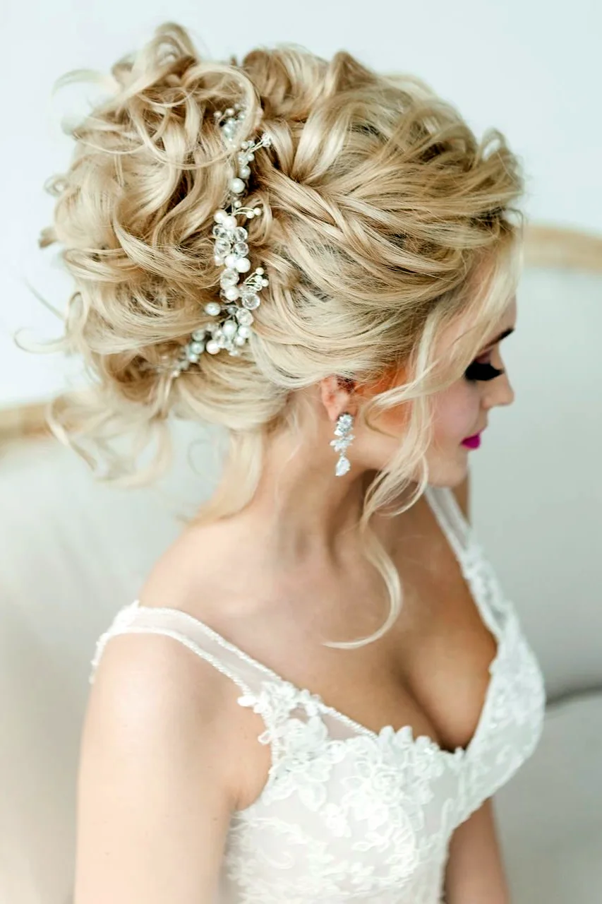 Прическа невесты без фаты на длинные, средние и короткие волосы