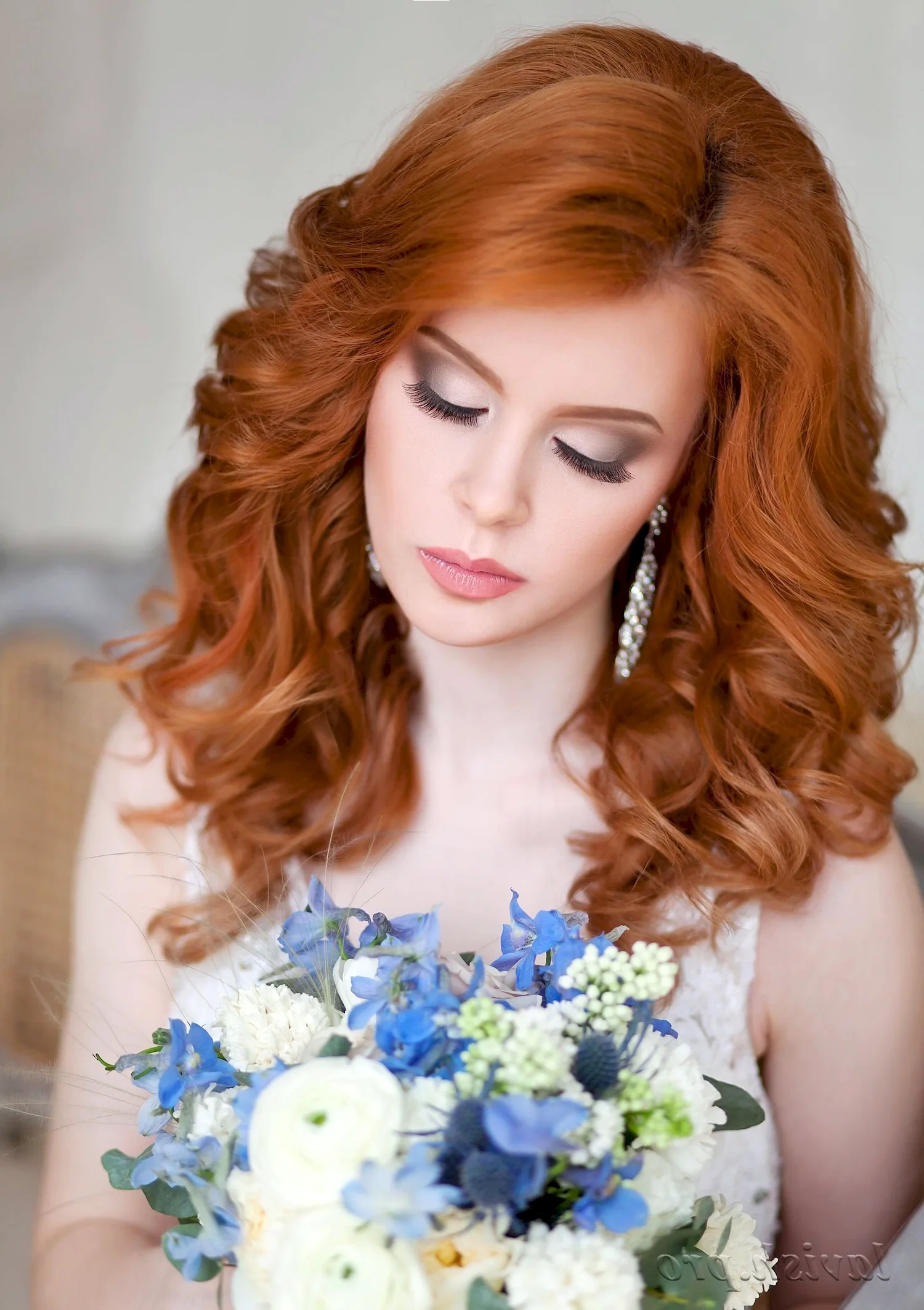 Свадебные прически на рыжие волосы