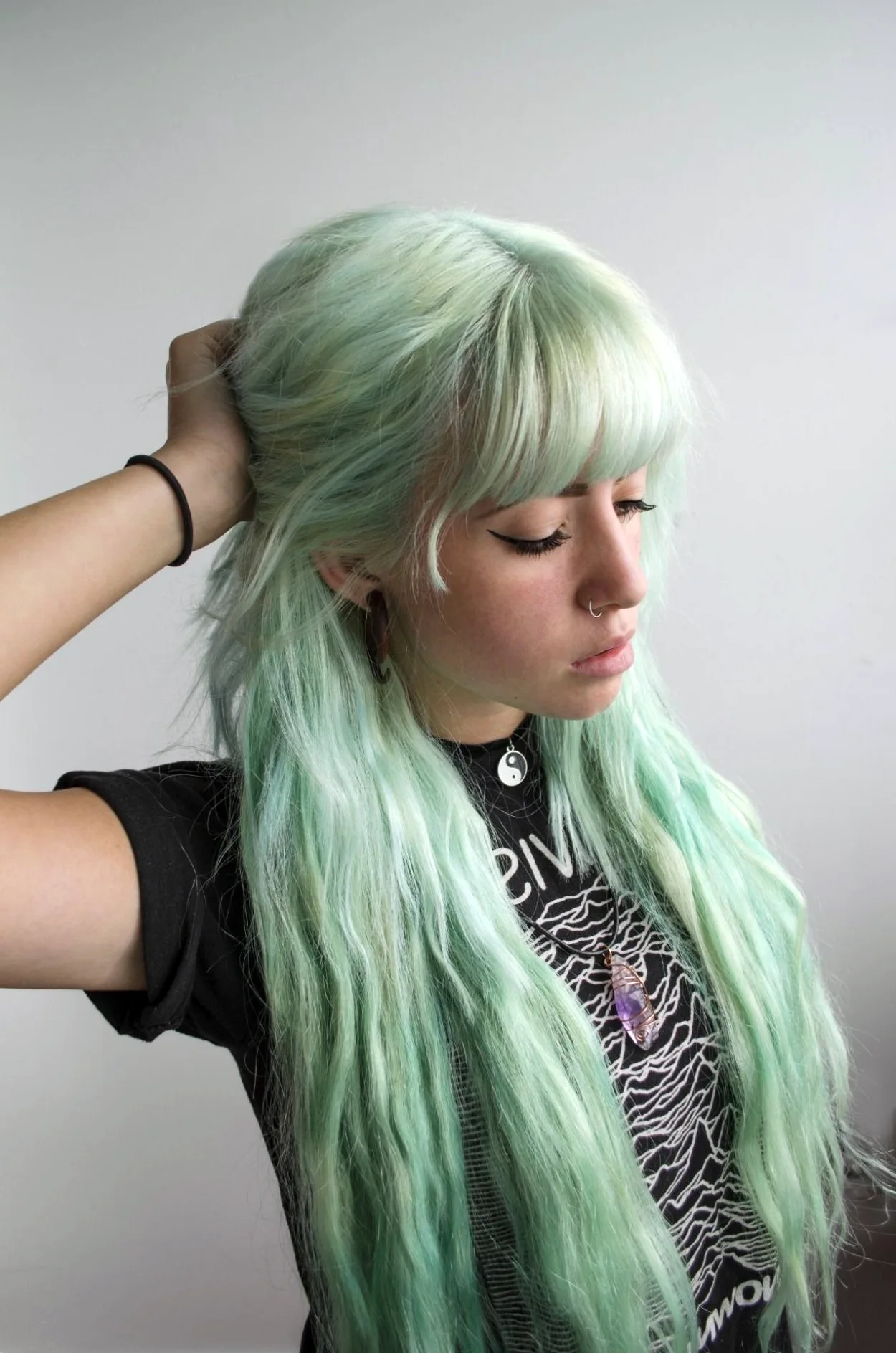 Светло зеленые волосы