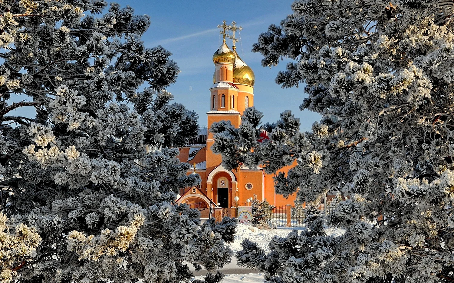 Свято-Никольский храм зима