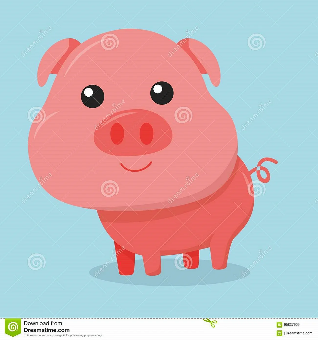 Свинья розовая