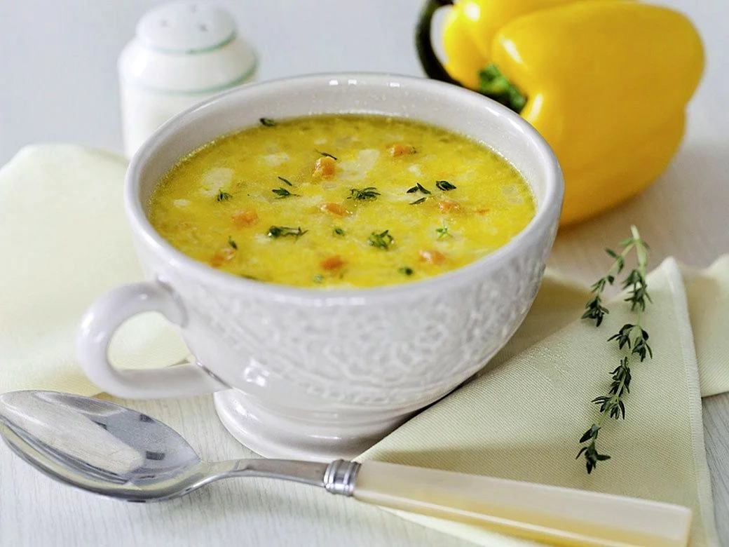 Сырный суп из плавленных сырков суп