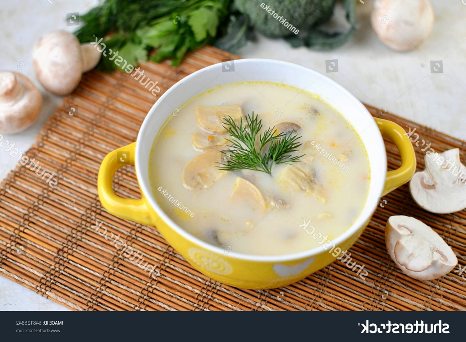Сырный суп с грибами и плавленным сыром