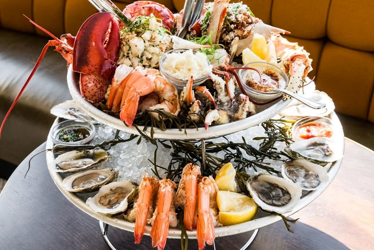 Тарелка из морепродуктов