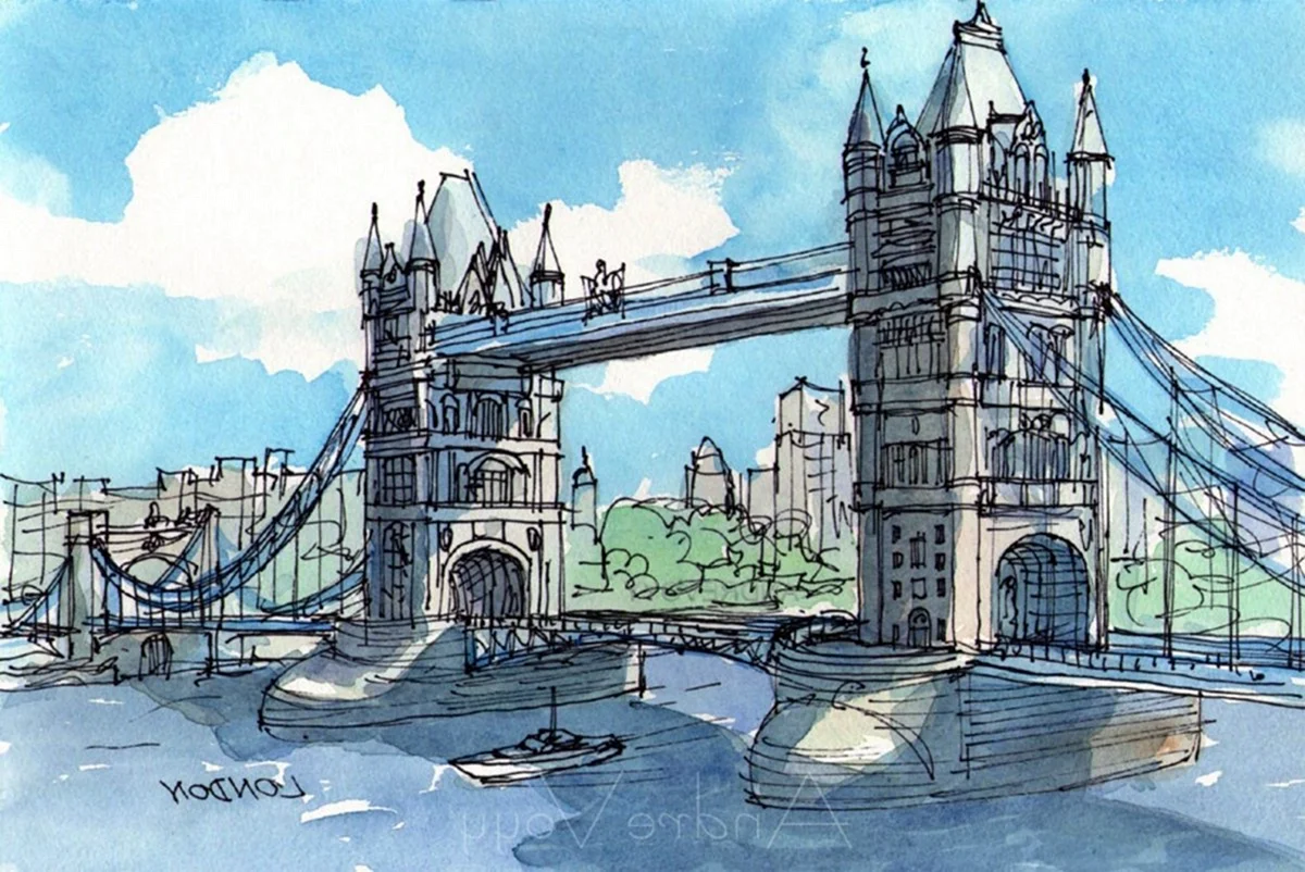 Тауэрский мост Лондон арт