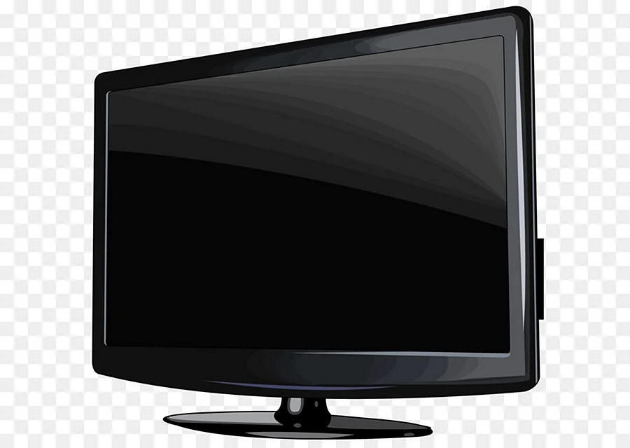 Телевизор на белом фонему