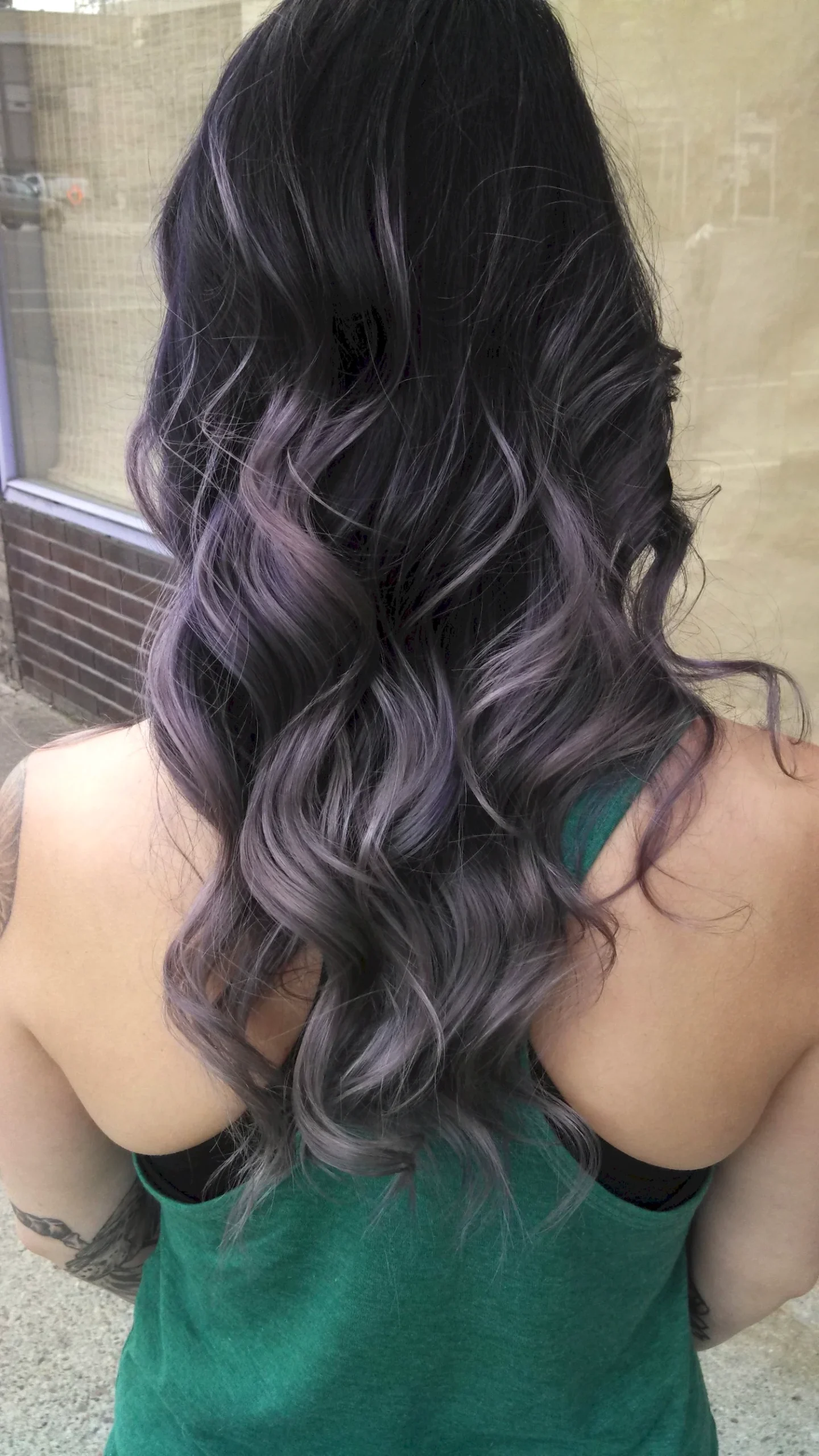 Темно лавандовый цвет волос