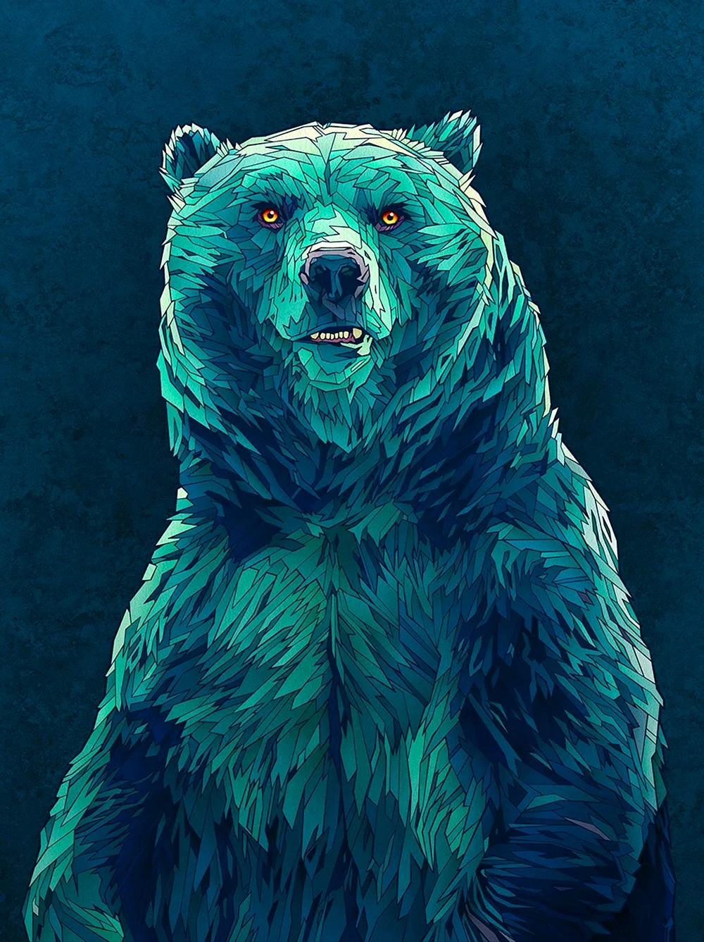 Темный медведь арт