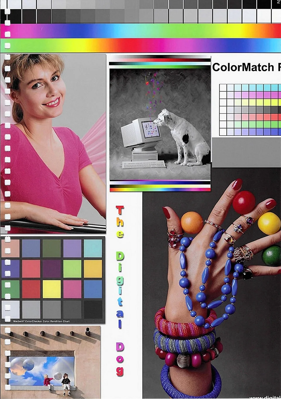 Тестовая страница для струйного принтера Epson 6 цветов