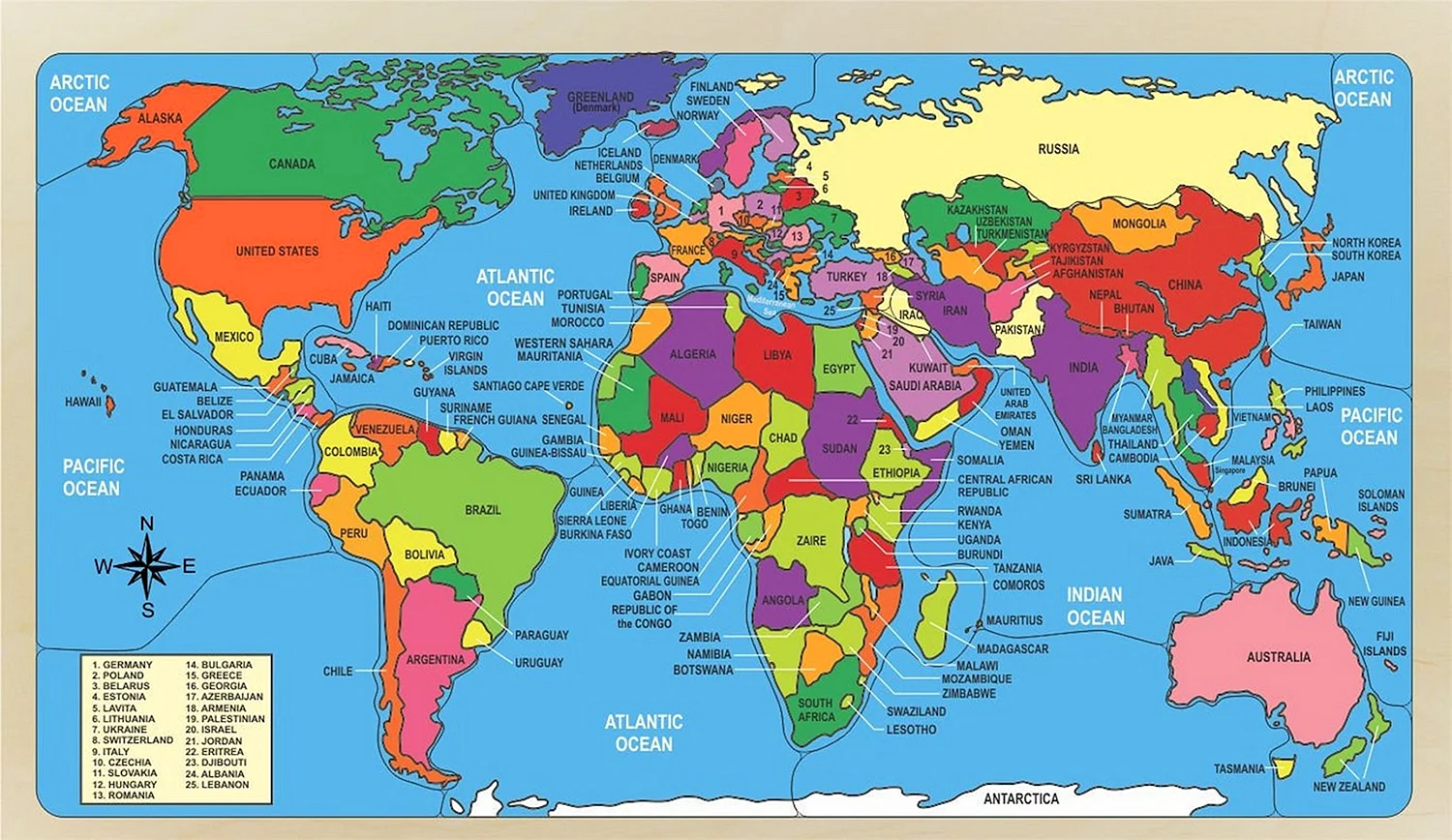 The Countries of the World карта