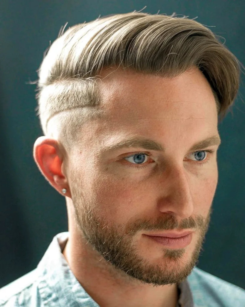 The Side Swept Undercut стрижка